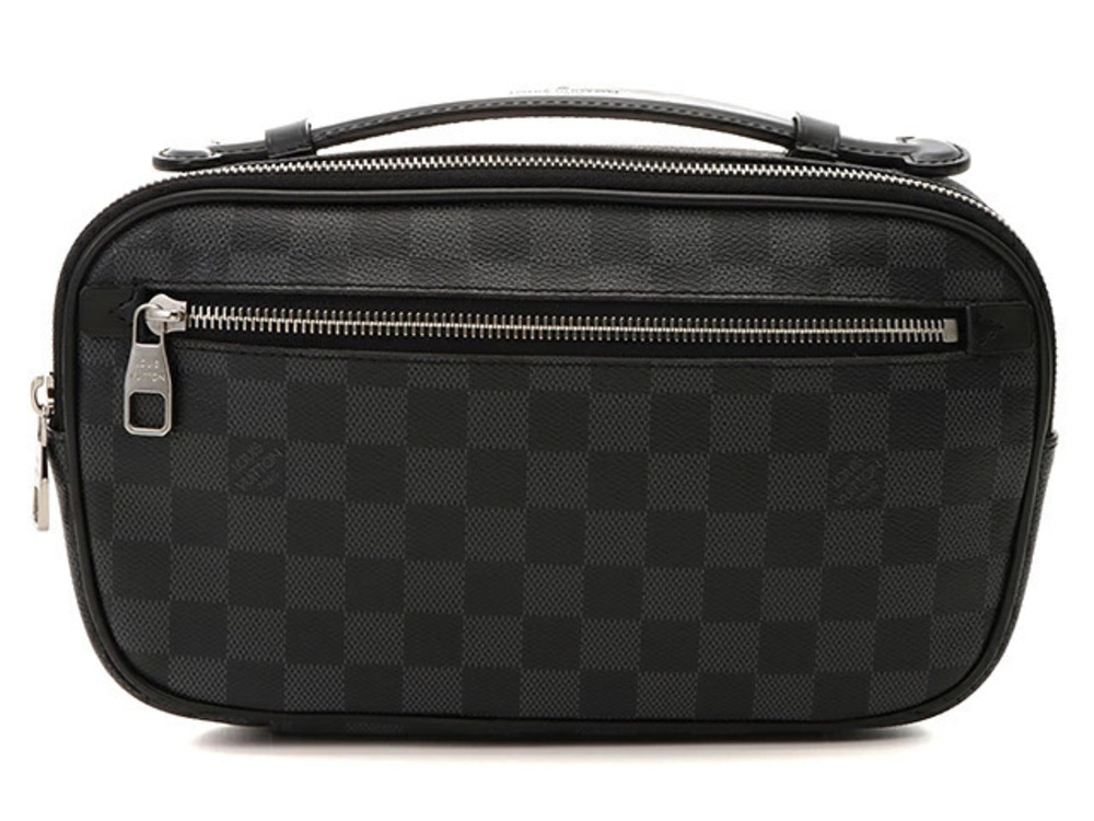 LOUIS VUITTON Ambrelle Waist Bag Body Damier Graphite Black